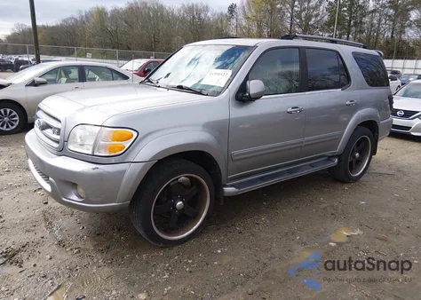 2001 Toyota Sequoia Limited V8 z USA, uszkodzony, nr VIN 5TDZT38A51S048556